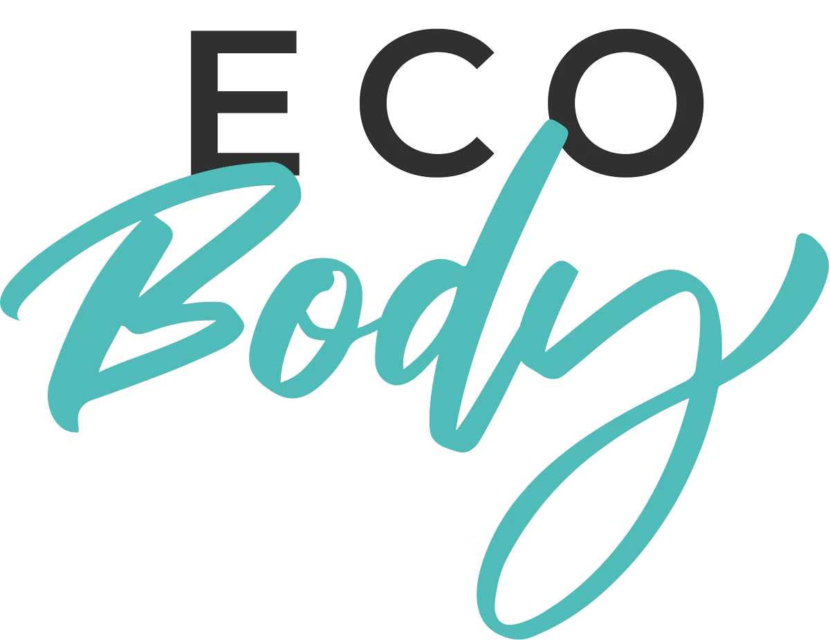 Identidad de marca ECO Body, tipografía manuscrita en verde agua.